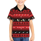 New Zealand Darts Christmas Hawaiian Shirt Merry Xmas Aotearoa Maori Red - Aussie Hoodie