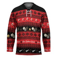New Zealand Darts Christmas Hockey Jersey Merry Xmas Aotearoa Maori Red - Aussie Hoodie