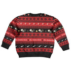 New Zealand Darts Christmas Kid Ugly Christmas Sweater Merry Xmas Aotearoa Maori Red - Aussie Hoodie