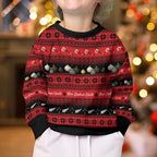 New Zealand Darts Christmas Kid Ugly Christmas Sweater Merry Xmas Aotearoa Maori Red - Aussie Hoodie