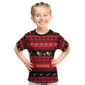 New Zealand Darts Christmas Kid T Shirt Merry Xmas Aotearoa Maori Red - Aussie Hoodie