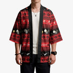 New Zealand Darts Christmas Kimono Merry Xmas Aotearoa Maori Red - Aussie Hoodie