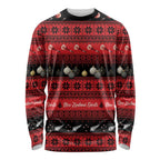 New Zealand Darts Christmas Long Sleeve Shirt Merry Xmas Aotearoa Maori Red - Aussie Hoodie
