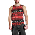 New Zealand Darts Christmas Men Tank Top Merry Xmas Aotearoa Maori Red - Aussie Hoodie