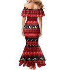 New Zealand Darts Christmas Mermaid Dress Merry Xmas Aotearoa Maori Red - Aussie Hoodie