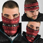 New Zealand Darts Christmas Neck Gaiter Merry Xmas Aotearoa Maori Red - Aussie Hoodie