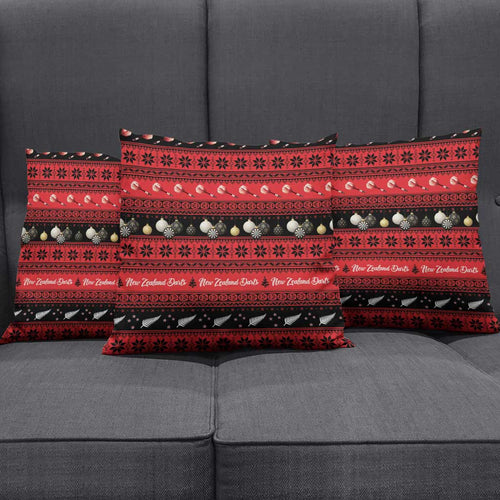 New Zealand Darts Christmas Pillow Cover Merry Xmas Aotearoa Maori Red - Aussie Hoodie