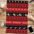 New Zealand Darts Christmas Puzzle Merry Xmas Aotearoa Maori Red - Aussie Hoodie