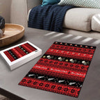 New Zealand Darts Christmas Puzzle Merry Xmas Aotearoa Maori Red - Aussie Hoodie