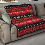 New Zealand Darts Christmas Quilt Merry Xmas Aotearoa Maori Red - Aussie Hoodie
