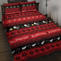 New Zealand Darts Christmas Quilt Bed Set Merry Xmas Aotearoa Maori Red - Aussie Hoodie