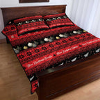 New Zealand Darts Christmas Quilt Bed Set Merry Xmas Aotearoa Maori Red - Aussie Hoodie