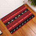 New Zealand Darts Christmas Rubber Doormat Merry Xmas Aotearoa Maori Red - Aussie Hoodie