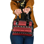 New Zealand Darts Christmas Shoulder Handbag Merry Xmas Aotearoa Maori Red - Aussie Hoodie