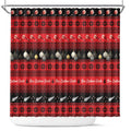 New Zealand Darts Christmas Shower Curtain Merry Xmas Aotearoa Maori Red - Aussie Hoodie
