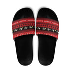 New Zealand Darts Christmas Slide Sandals Merry Xmas Aotearoa Maori Red - Aussie Hoodie