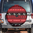 New Zealand Darts Christmas Spare Tire Cover Merry Xmas Aotearoa Maori Red - Aussie Hoodie
