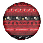 New Zealand Darts Christmas Spare Tire Cover Merry Xmas Aotearoa Maori Red - Aussie Hoodie