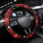 New Zealand Darts Christmas Steering Wheel Cover Merry Xmas Aotearoa Maori Red - Aussie Hoodie