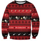 New Zealand Darts Christmas Sweatshirt Merry Xmas Aotearoa Maori Red - Aussie Hoodie