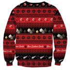 New Zealand Darts Christmas Sweatshirt Merry Xmas Aotearoa Maori Red - Aussie Hoodie