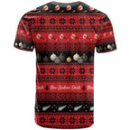 New Zealand Darts Christmas T Shirt Merry Xmas Aotearoa Maori Red - Aussie Hoodie