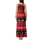 New Zealand Darts Christmas Tank Maxi Dress Merry Xmas Aotearoa Maori Red - Aussie Hoodie