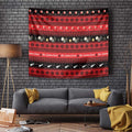 New Zealand Darts Christmas Tapestry Merry Xmas Aotearoa Maori Red - Aussie Hoodie