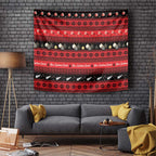 New Zealand Darts Christmas Tapestry Merry Xmas Aotearoa Maori Red - Aussie Hoodie