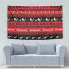 New Zealand Darts Christmas Tapestry Merry Xmas Aotearoa Maori Red - Aussie Hoodie