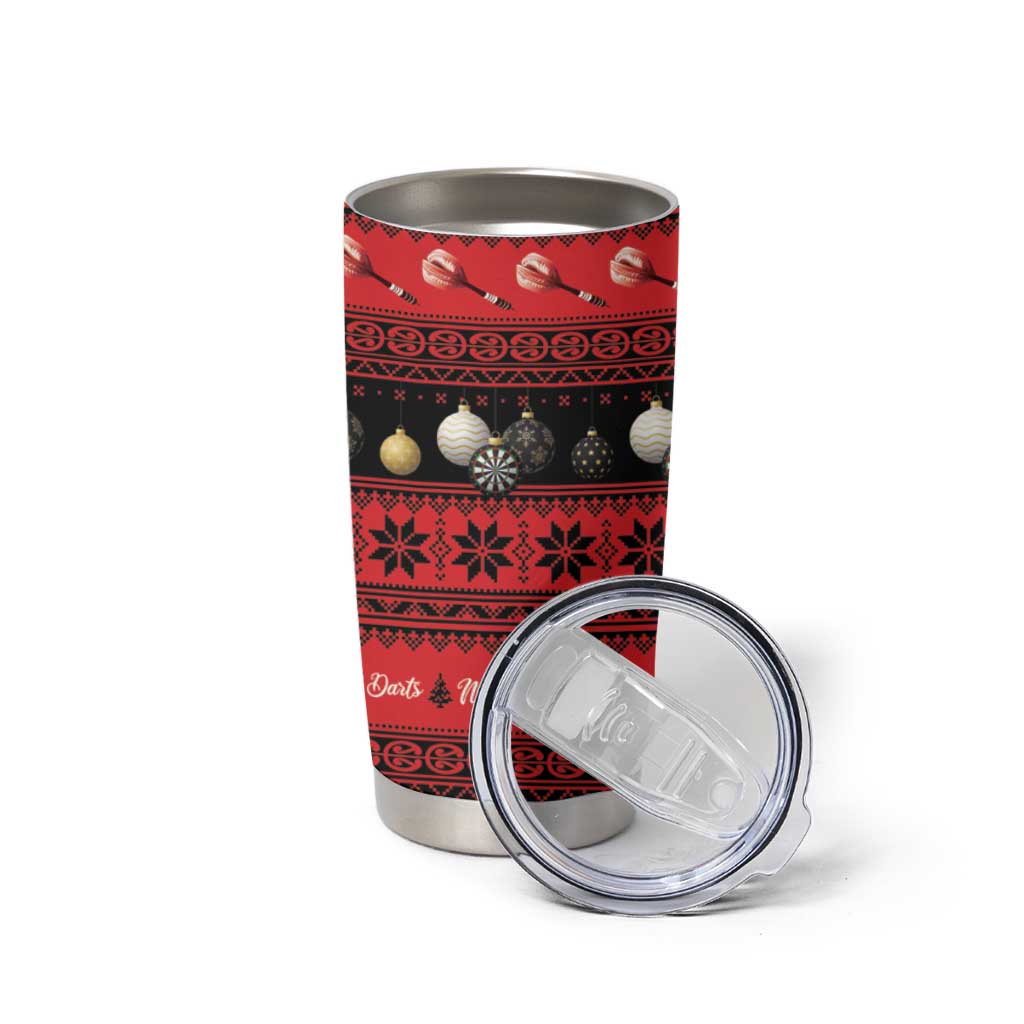 New Zealand Darts Christmas Tumbler Cup Merry Xmas Aotearoa Maori Red - Aussie Hoodie
