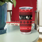 New Zealand Darts Christmas Tumbler Cup Merry Xmas Aotearoa Maori Red - Aussie Hoodie