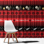 New Zealand Darts Christmas Window Curtain Merry Xmas Aotearoa Maori Red - Aussie Hoodie