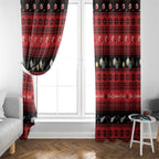 New Zealand Darts Christmas Window Curtain Merry Xmas Aotearoa Maori Red - Aussie Hoodie