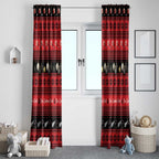 New Zealand Darts Christmas Window Curtain Merry Xmas Aotearoa Maori Red - Aussie Hoodie