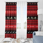 New Zealand Darts Christmas Window Curtain Merry Xmas Aotearoa Maori Red - Aussie Hoodie