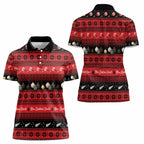 New Zealand Darts Christmas Women Polo Shirt Merry Xmas Aotearoa Maori Red - Aussie Hoodie