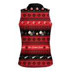 New Zealand Darts Christmas Women Sleeveless Polo Shirt Merry Xmas Aotearoa Maori Red - Aussie Hoodie