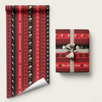 New Zealand Darts Christmas Wrapping Paper Merry Xmas Aotearoa Maori Red - Aussie Hoodie