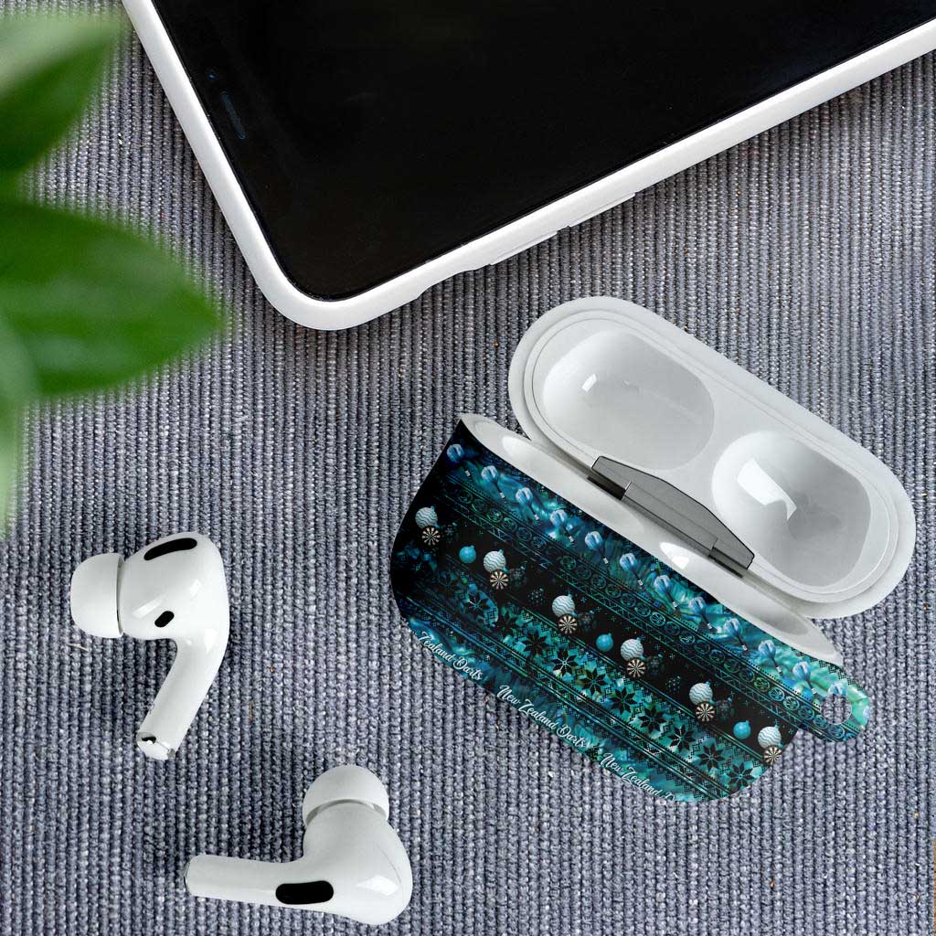 New Zealand Darts Christmas AirPods Case Merry Xmas Aotearoa Maori Paua Shell - Aussie Hoodie