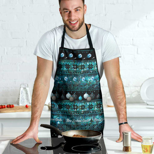 New Zealand Darts Christmas Apron Merry Xmas Aotearoa Maori Paua Shell - Aussie Hoodie