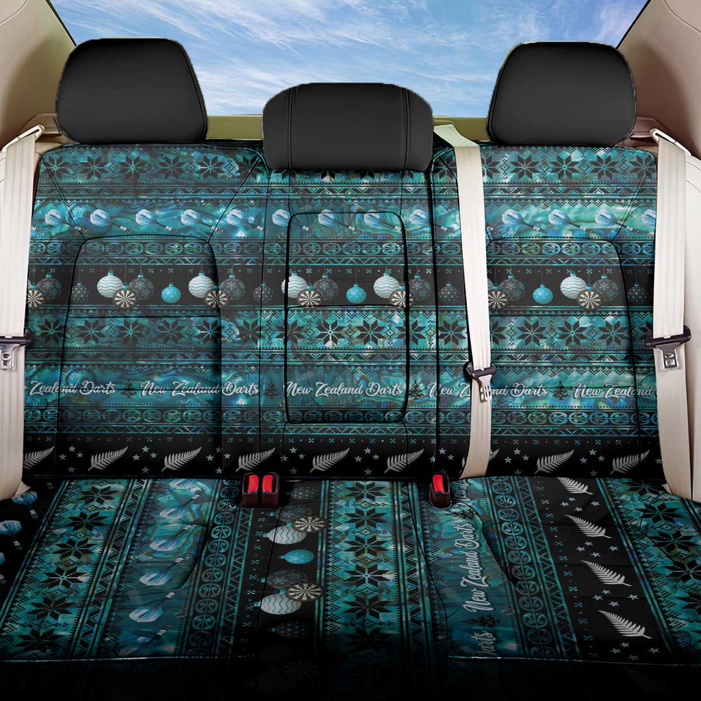 New Zealand Darts Christmas Back Car Seat Cover Merry Xmas Aotearoa Maori Paua Shell - Aussie Hoodie
