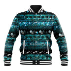 New Zealand Darts Christmas Baseball Jacket Merry Xmas Aotearoa Maori Paua Shell - Aussie Hoodie
