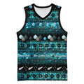 New Zealand Darts Christmas Basketball Jersey Merry Xmas Aotearoa Maori Paua Shell - Aussie Hoodie