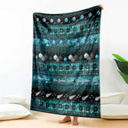 New Zealand Darts Christmas Blanket Merry Xmas Aotearoa Maori Paua Shell - Aussie Hoodie
