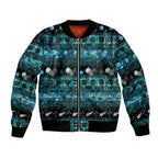 New Zealand Darts Christmas Bomber Jacket Merry Xmas Aotearoa Maori Paua Shell - Aussie Hoodie