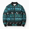 New Zealand Darts Christmas Bomber Puffer Jacket Merry Xmas Aotearoa Maori Paua Shell - Aussie Hoodie