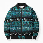 New Zealand Darts Christmas Bomber Puffer Jacket Merry Xmas Aotearoa Maori Paua Shell - Aussie Hoodie
