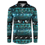 New Zealand Darts Christmas Button Sweatshirt Merry Xmas Aotearoa Maori Paua Shell - Aussie Hoodie