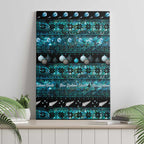 New Zealand Darts Christmas Canvas Wall Art Merry Xmas Aotearoa Maori Paua Shell - Aussie Hoodie
